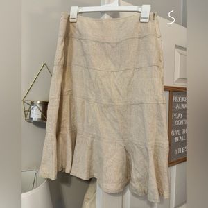 Linen Skirt Willi Smith Small